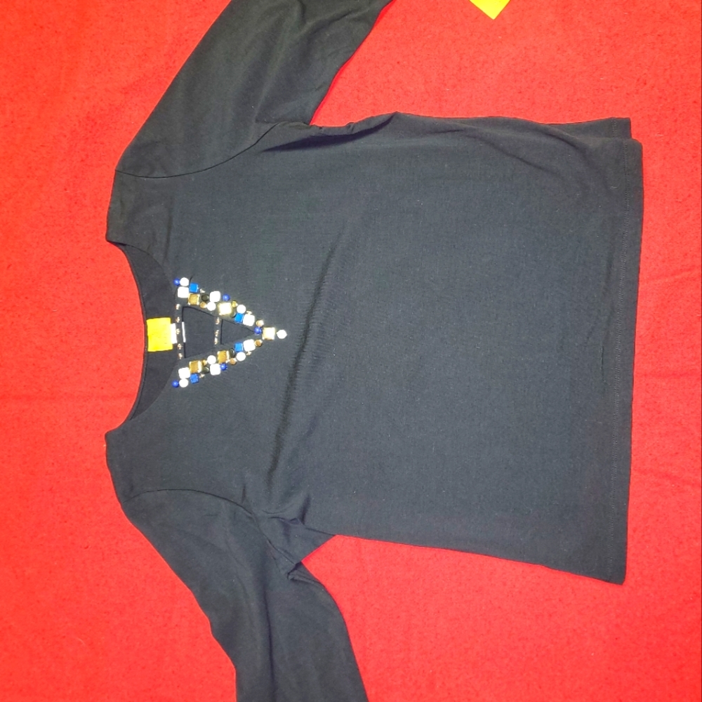 Nwt ruby rd brand ladies black shirt size xl